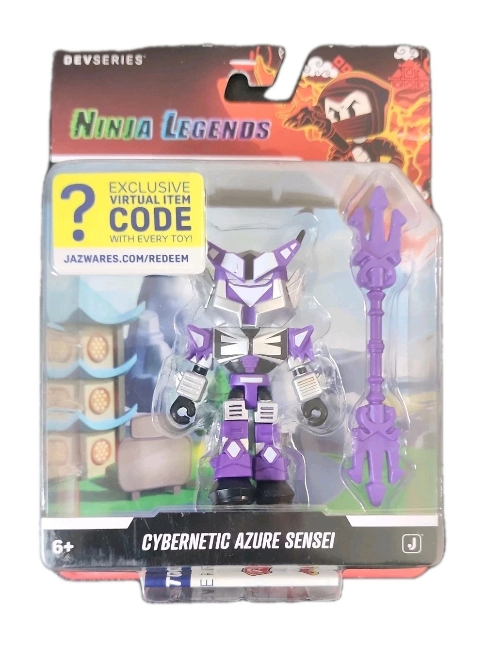 Devseries Ninja Legends Cybernetic Azure Sensei 3" Action Figure New in Package